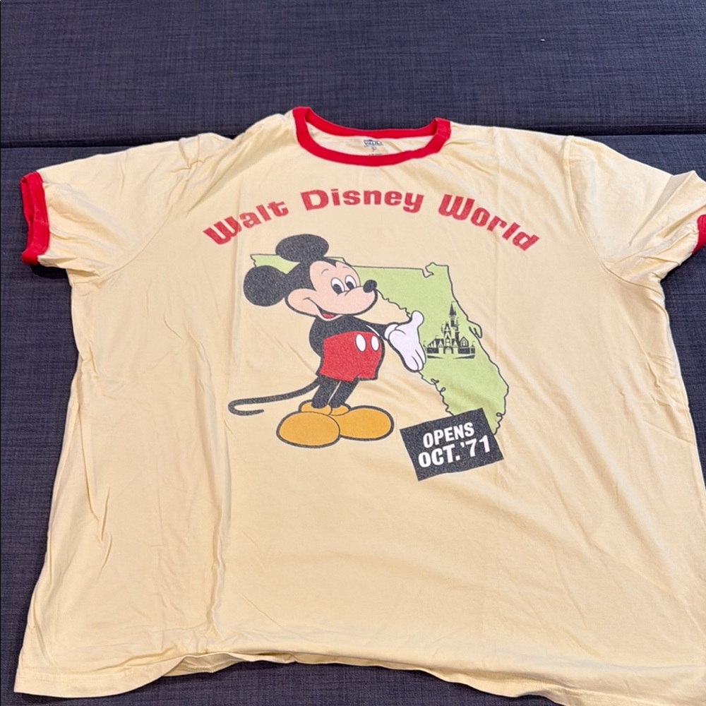 Walt Disney World Vault 50 Collection Yellow and Red Tee